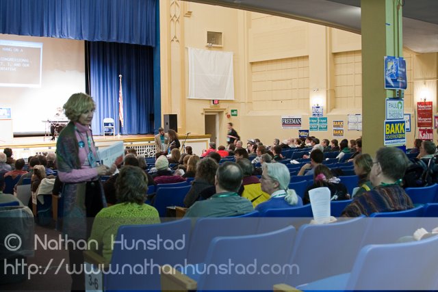 The auditorium starting to fill up at